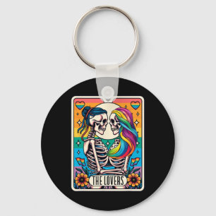Tarot-Karte Die Liebhaber des Regenbogens Küssen L Schlüsselanhänger