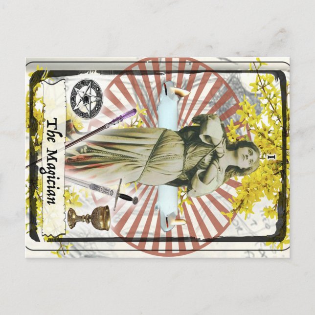 Tarot-Karte Die Magician-Postkarte Postkarte (Vorderseite)