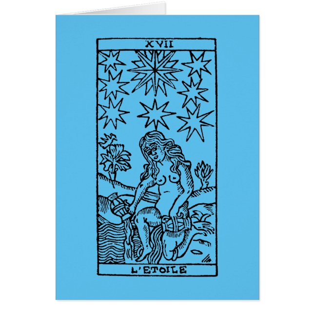 Tarot-Karte: Die Sterne (Vorne)