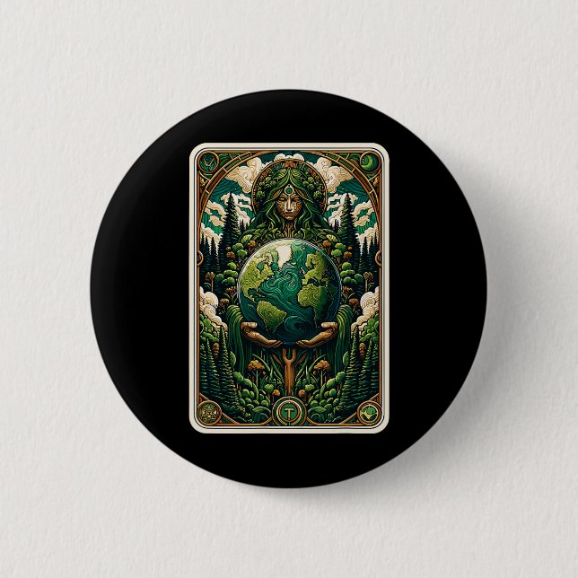 Tarot-Karte für den Erdwächter Verzauberung der Na Button (Vorderseite)