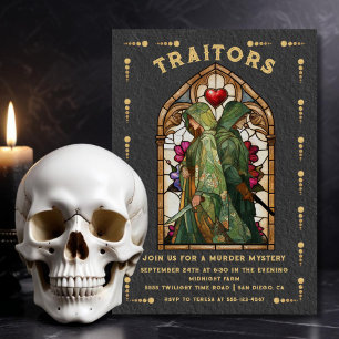 Tarot-Karte für festgehaltene Glass-Verräter Myste Einladung