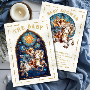 Tarot-Karte für festgehaltenes Glas-Baby Einladung