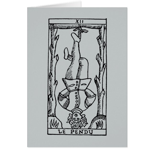 Tarot-Karte: Gehangener Mann (Vorne)