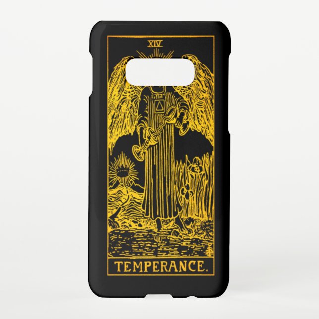 Tarot-Karte | Gold und Schwarz | Samsung Galaxy Hülle (Rückseite)