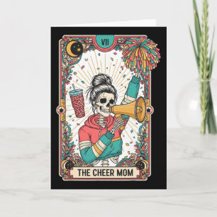 Tarot-Karte Gothic Cheer Mom Skelett Lustig Cheer Karte