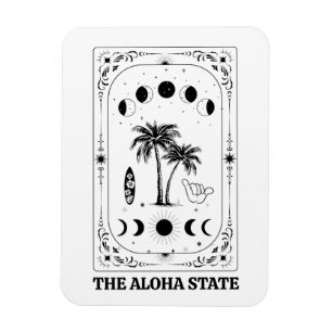 Tarot-Karte Hawaii Aloha-Staat Himmels-Andenken Magnet
