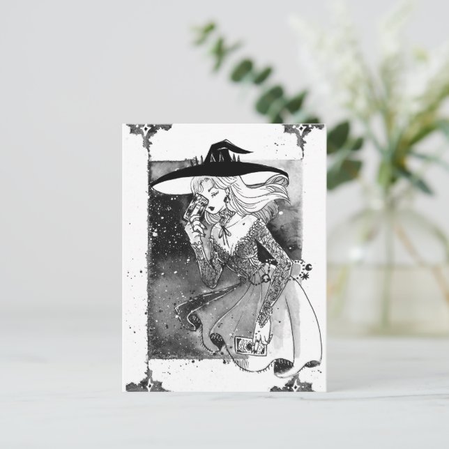 Tarot-Karte-Illustrationskarte Postkarte (Stehend Vorderseite)