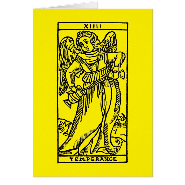 Tarot-Karte: Mäßigkeit (Vorne)