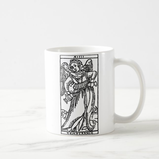 Tarot-Karte: Mäßigkeit Kaffeetasse (Rechts)