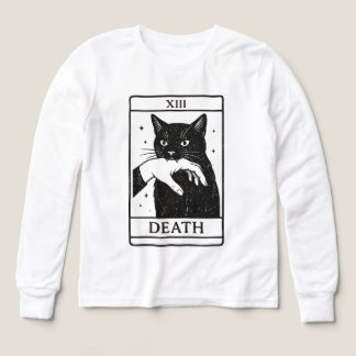 Tarot-Karte Schwarze Katze Shirt – Tarot-Tod-Tee, 