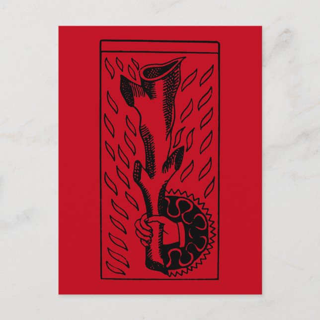 Tarot-Karte: Seitenwinkel Postkarte (Vorderseite)