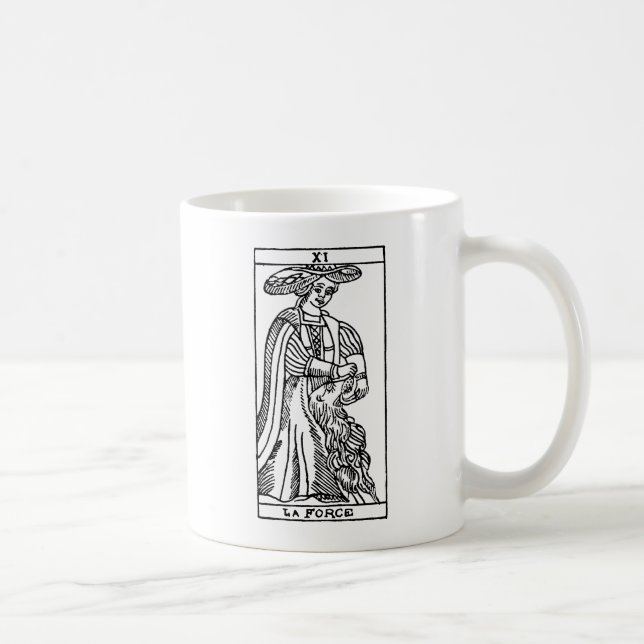 Tarot-Karte: Stärke Kaffeetasse (Rechts)