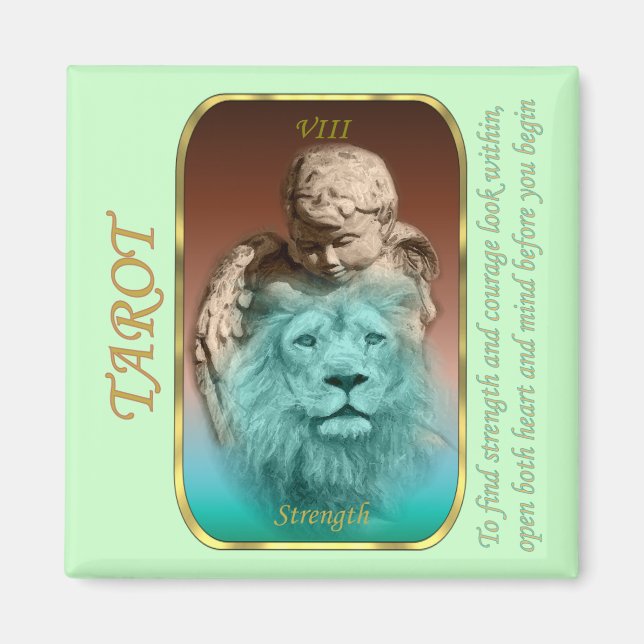 Tarot-Karte - Stärke Magnet (Vorne)