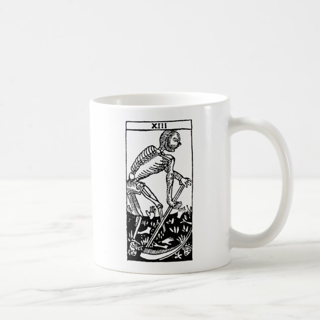 Tarot-Karte: Tod Kaffeetasse (Rechts)