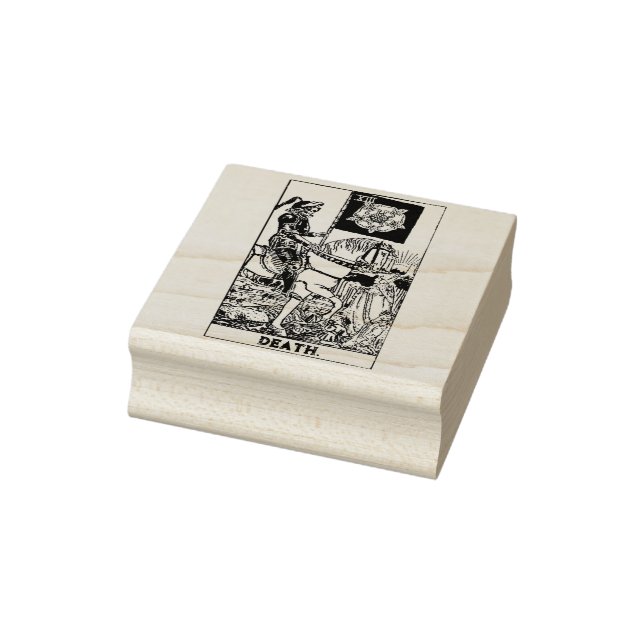 Tarot-Karte: Tod: Personalisierter Text Gummistempel (Stempel)