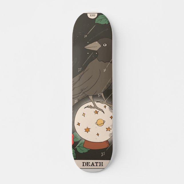 Tarot-Karte XIII Arcana-Kristallkugel Skateboard (Vorne)