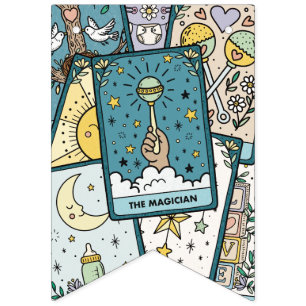 Tarot-Karten-Baby-Party Wimpelkette