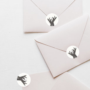 Tarot Karten   Brautparty   Hochzeit   Neutrale Runder Aufkleber