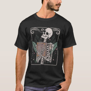Tarot-Karten-Skelett Nu-Gothik Okkultismus Hexerei T-Shirt