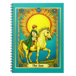 Tarot-Kartendarstellung, die Sun Notizblock