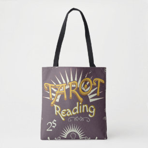 Tarot-Kartenleger vintage Druck Tasche