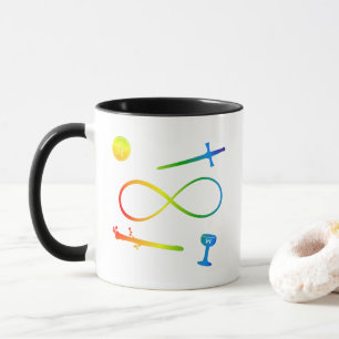 Tarot Lemniscate: Der Regenbogen "Magician & Eleme Tasse