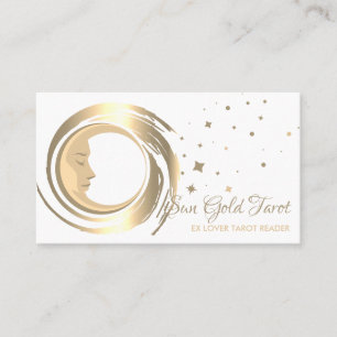 Tarot Leser Sterne Mond Sonne Visitenkarte