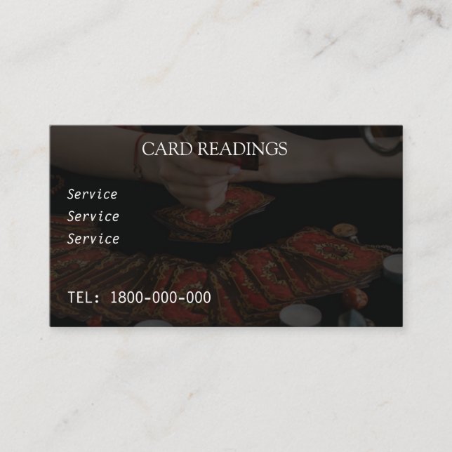 TAROT-LESERKARTE VISITENKARTE (Vorderseite)