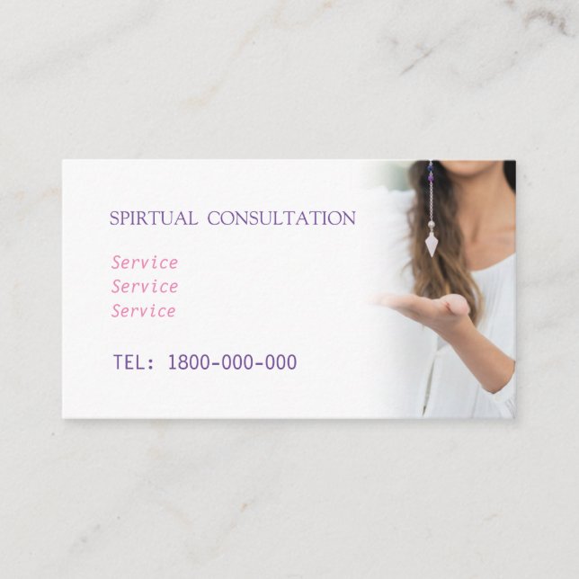 TAROT-LESERKARTE VISITENKARTE (Vorderseite)