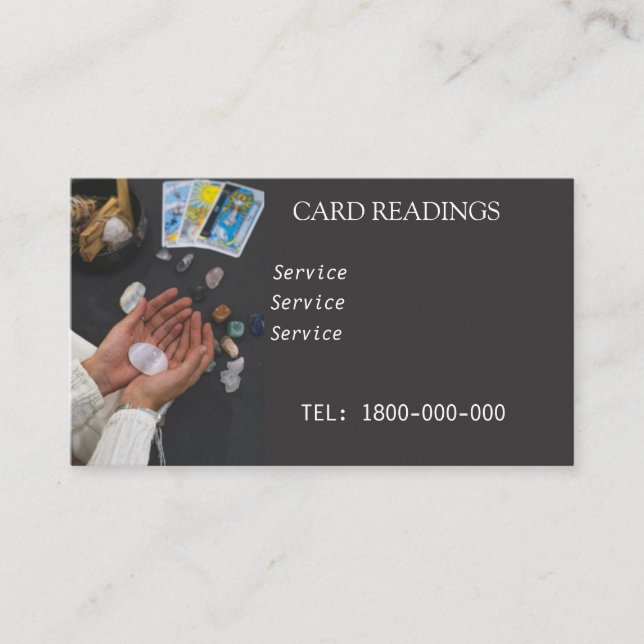 TAROT-LESERKARTE VISITENKARTE (Vorderseite)