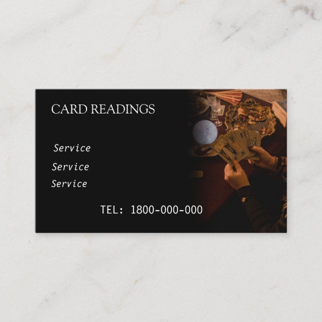 TAROT-LESERKARTE VISITENKARTE (Vorderseite)