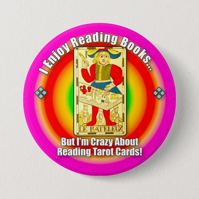 Tarot-Liebhaber-Button Button (Vorderseite)