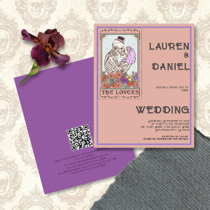 Tarot liebt Minimalistischen Text QR Code Gothic W