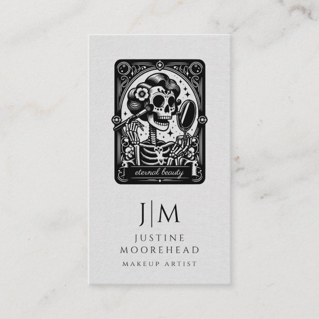 Tarot Makeup Artist Business Card Visitenkarte (Vorderseite)