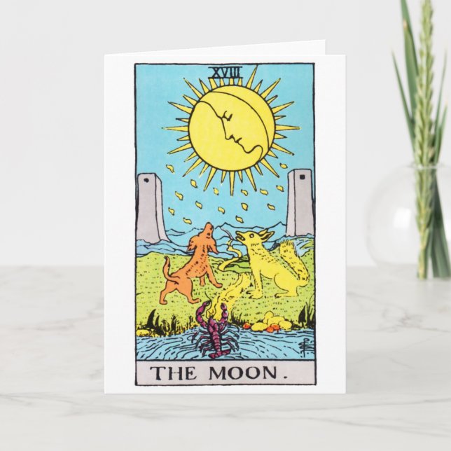 Tarot-Mond Karte (Vorderseite)