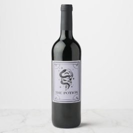 Tarot Mystic Fortune Wine Label Weinetikett