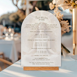 Tarot Mystic Woman Eye Moon Gold Preisliste Einladung