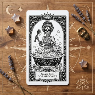 Tarot Mystische Boho-Hundepfleger Visitenkarte