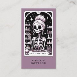 Tarot Nail Salon Business Card Visitenkarte
