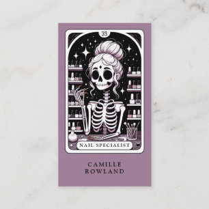 Tarot Nail Salon Business Card Visitenkarte