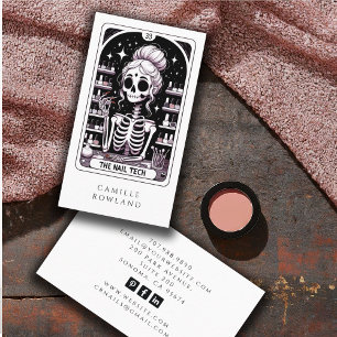 Tarot Nail Technician Business Card Visitenkarte