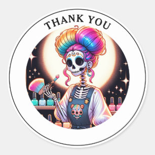 Tarot Nail Technician Vielen Dank Runder Aufkleber
