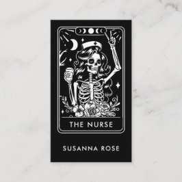 Tarot Nurse Black Visitenkarte