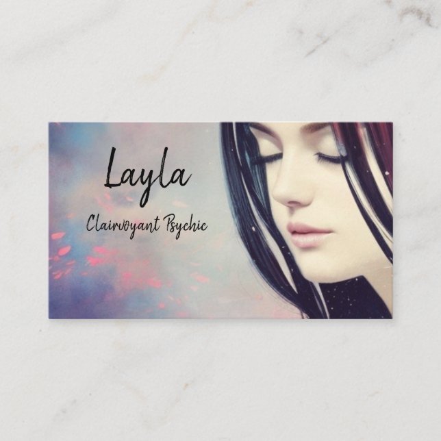Tarot Psychische Haare Visitenkarte (Vorderseite)