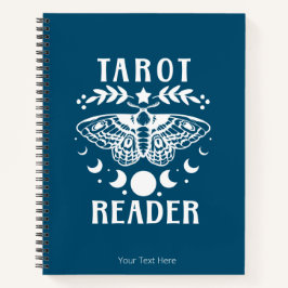 Tarot Reader Moon Phase Moth Stars Notebook Notizbuch