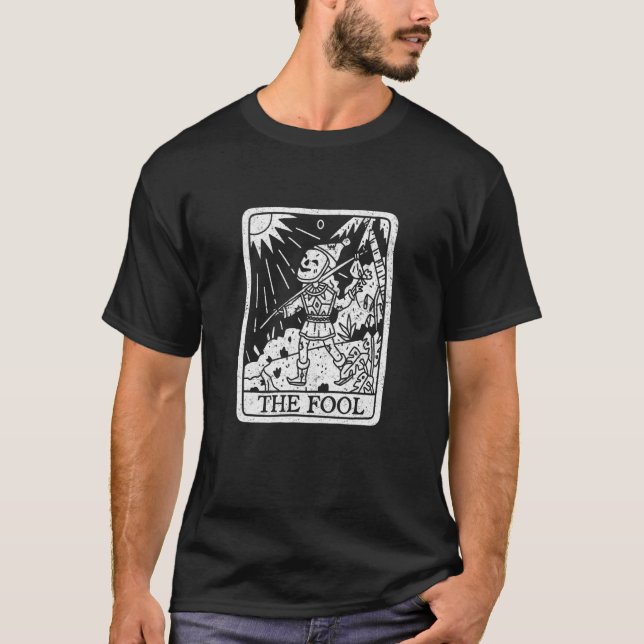 Tarot The Fool Goth Occult Grunge Baphomet Gothic T-Shirt (Vorderseite)