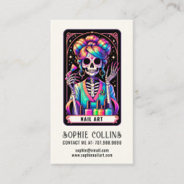 Tarot Theme Nail Tech Nail Art Business Card Visitenkarte