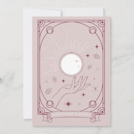 Tarot-Vorhersagen und Ratgeber-Karte Rosa Hinweiskarte