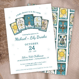 Tarot-Wahrsagerin Celestial Baby Shower Einladung