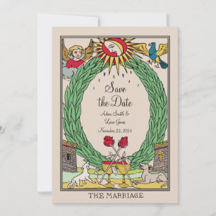 Tarot Wedding Invitation - Tarot Save the Date Einladung